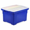 Espectaculo Locking Lid Tote Storage Box - Blue Frost ES2656159